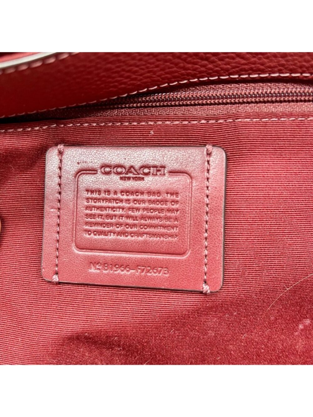 Coach Pink City Tote Bag -F72673 - Picture 11 of 14